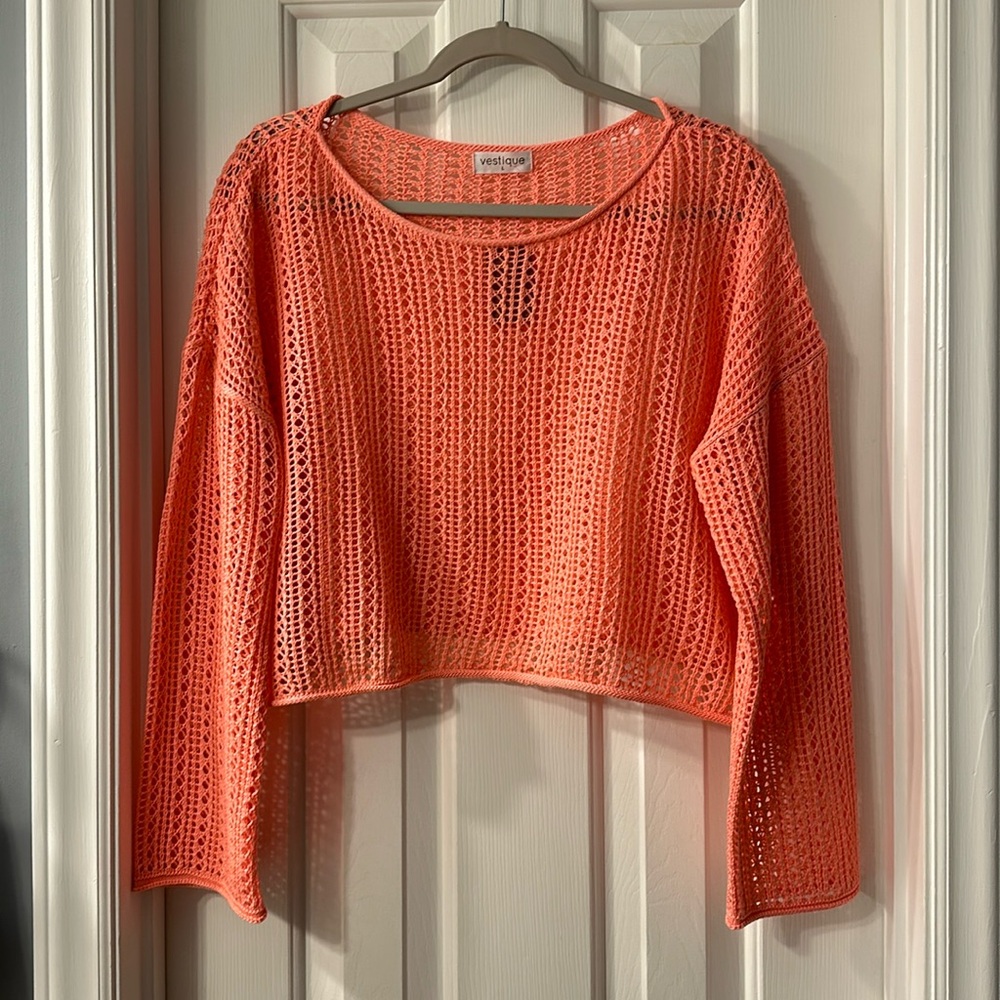 Open knit top